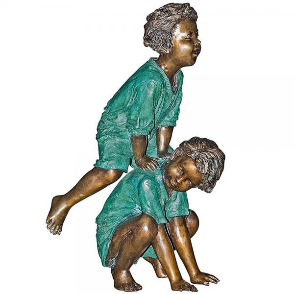 Leap Froggin Boys Bronze Statue plus freight