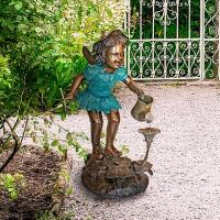 Francine Fairy Gardener Bronze Statue plus freight-DTPN6641