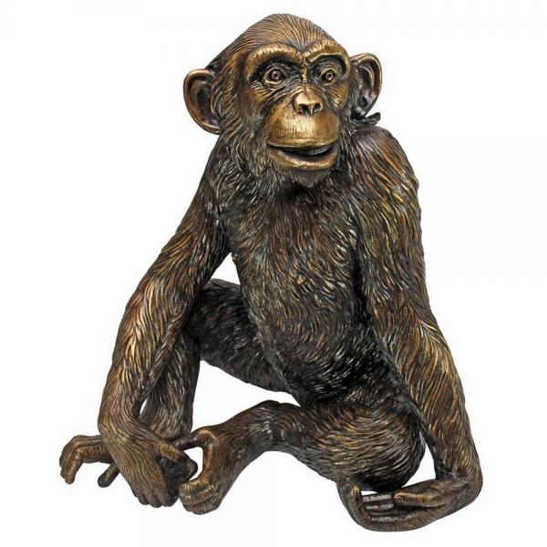 Chatty Chimpanzee Bronze Statue plus freight