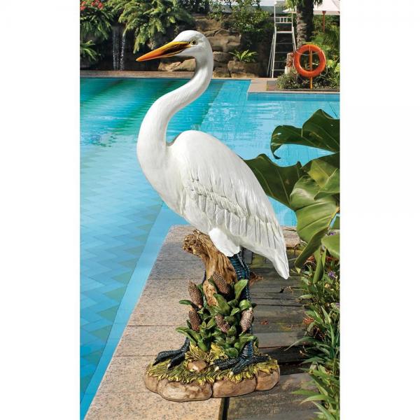 Great White Egret Statue plus freight