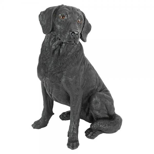 Black Labrador Retriever Dog Statue plus freight