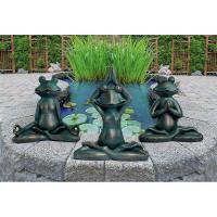 Yoga Frog Statues Set of 3 plus freight-DTQL180583