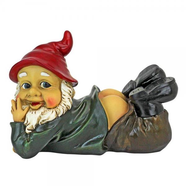 Sun Dont Shine Mooning Gnome Statue plus freight