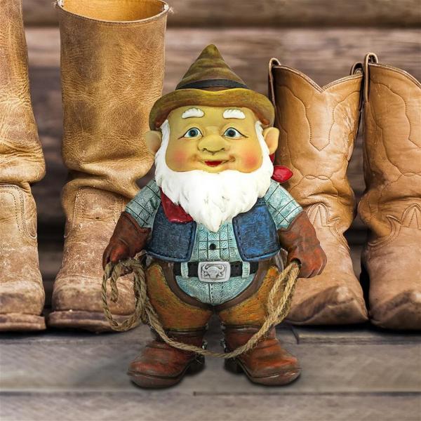 Country Cowboy Klaus Gnome Statue plus freight