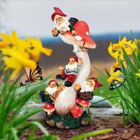 Mushroom Madness Garden Gnome Statue plus freight-DTQL3612