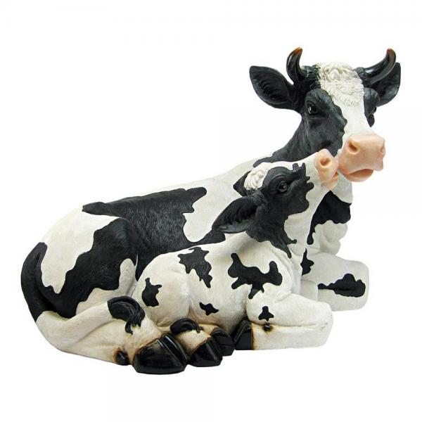 Mother Cow & Calf Garden Statue plus freight