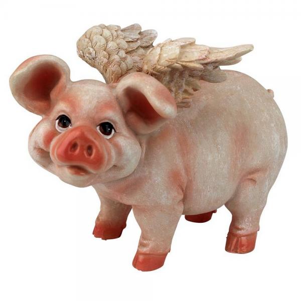 Flying Pig Statue Standing plus freight