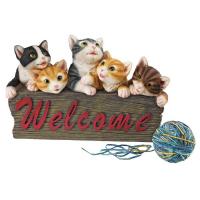 Kitten Kaboodle Welcome Sign plus freight-DTQL58317