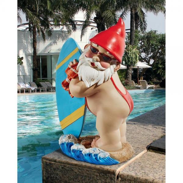 The Shredder Surfer Dude Gnome Statue plus freight