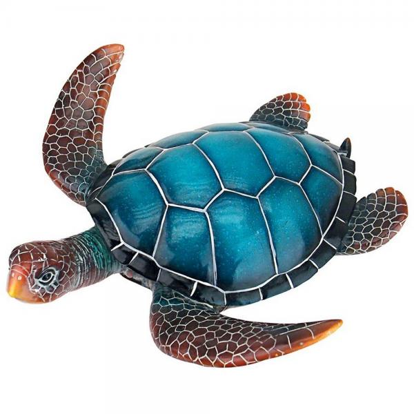 Medium Blue Sea Turtle Statue plus freight