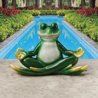 Strike A Pose Yoga Frog Statue plus freight-DTQM13096