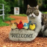 Birdy Welcome Garden Stone Large plus freight-DTQM21001