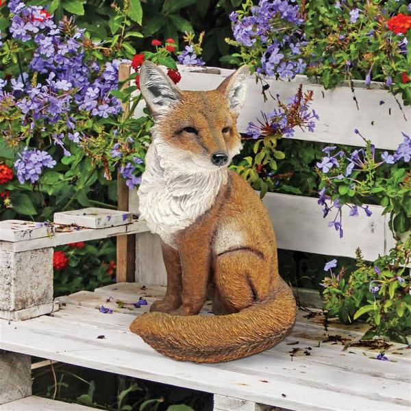 Fabian The Flamboyant Fox Garden Statue plus freight