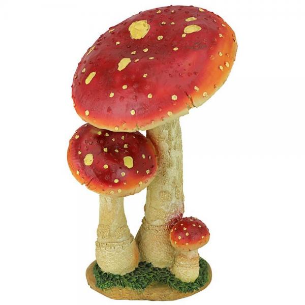 Mystic Forest Red Mushrooms Statue plus freight