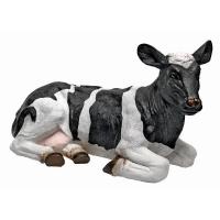 Daisy The Lounging Cow Statue plus freight-DTQM24251001