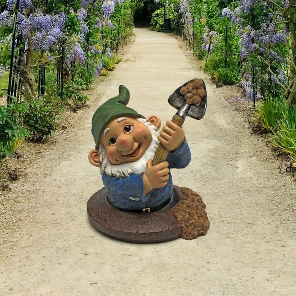 Shoveling Sam The Garden Gnome Statue plus freight