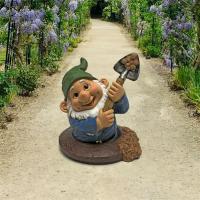 Shoveling Sam The Garden Gnome Statue plus freight-DTQM2469600