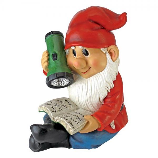 Flashlight Freddie Solar Gnome Statue plus freight