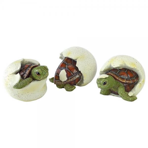 Out of The Shell Baby Turtle Statues Set of 3 plus freight