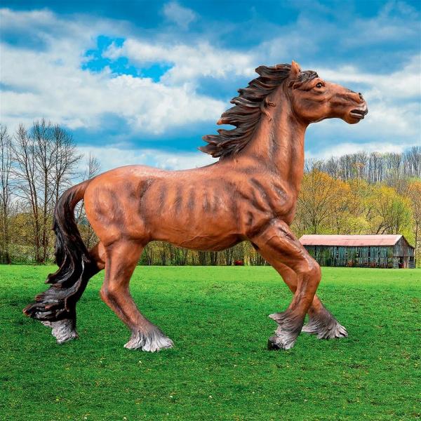 Unbridled Running Mustang Statue plus freight