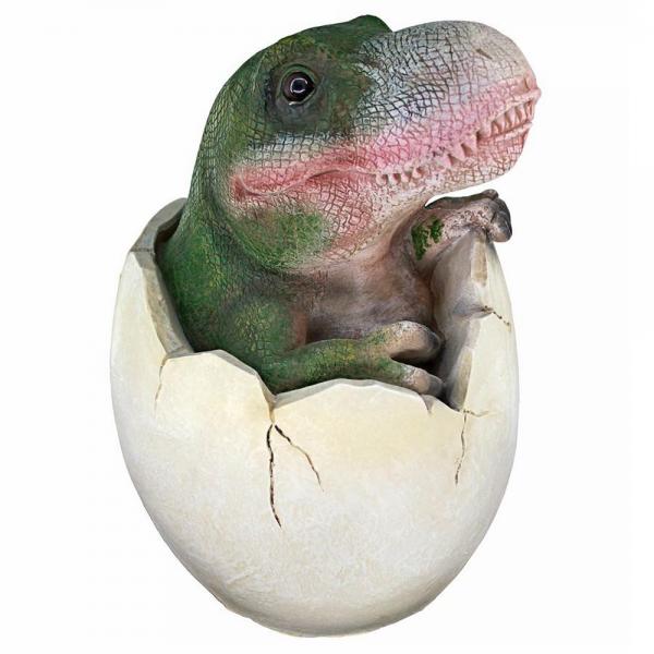 Baby Tyrannosaurus Rex Dino Egg Statue plus freight