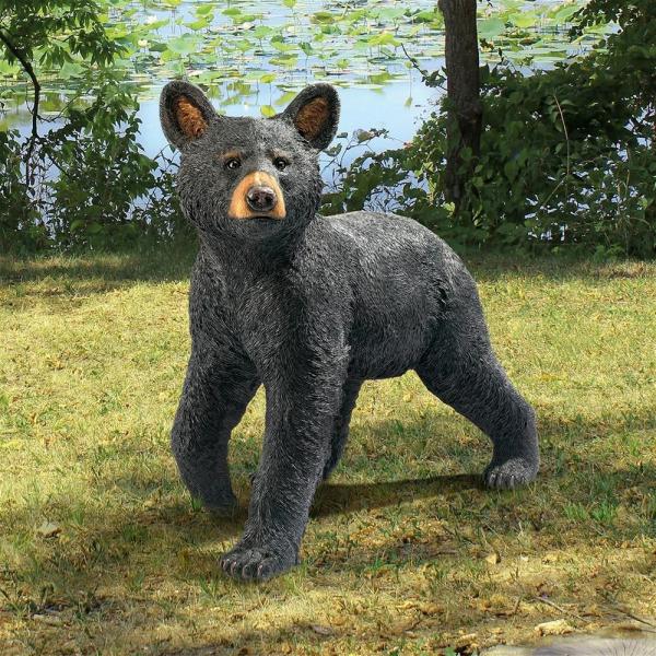 Snooping Cub Black Bear Statue plus freight