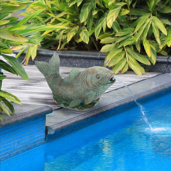 Japanese Koi Piped Spitter Statue plus freight