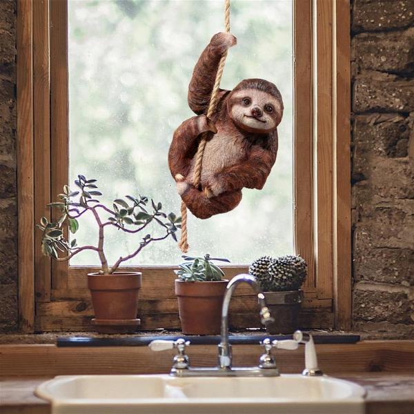 Hanging Horatio The 3-Toed Sloth Statue plus freight