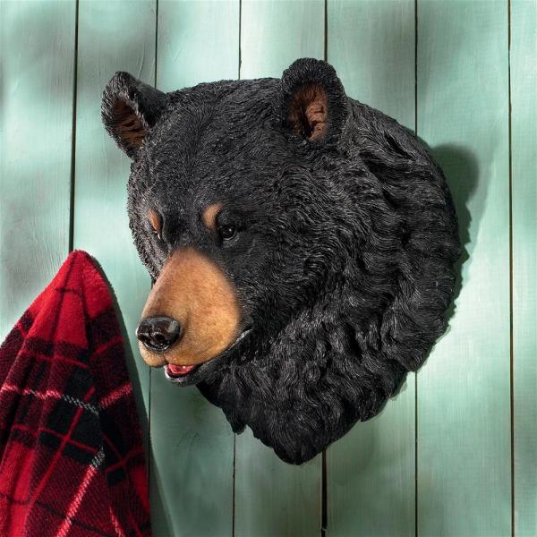 American Black Bear Sculptural Wall Trophy plus freight