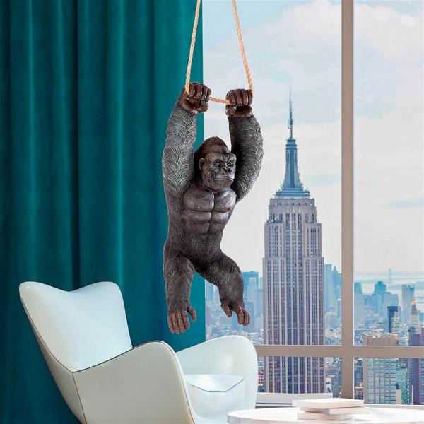 Gorilla Hanging From Rope plus freight