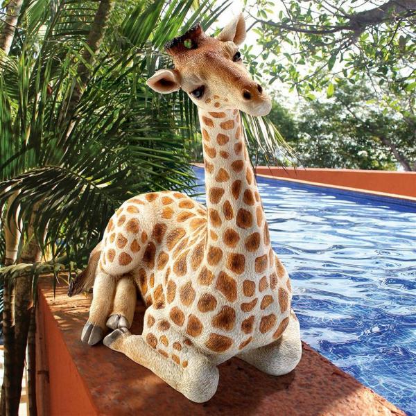 Zari The Resting Giraffe Statue Medium plus freight