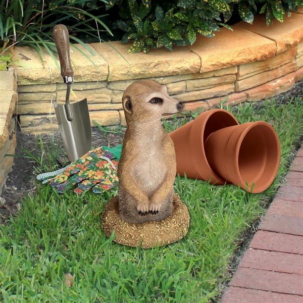 Meerkat Coming Out of Ground Statue plus freight