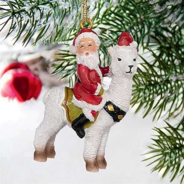 Santas New Xmas Ride Llama Ornament plus freight