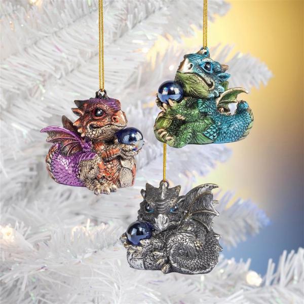 Baby Dragon Ornaments  Set of 3 plus freight