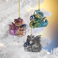 Baby Dragon Ornaments  Set of 3 plus freight-DTQS93484