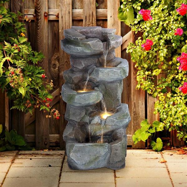 Rocky Peak Cascading Waterfall Fountain plus freight