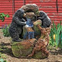 Grizzly Gulch Black Bears Fountain plus freight-DTSH380324