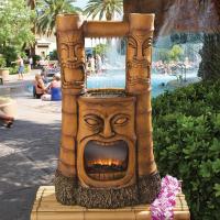 Tiki Gods of Fire And Water Fountain plus freight-DTSH382465