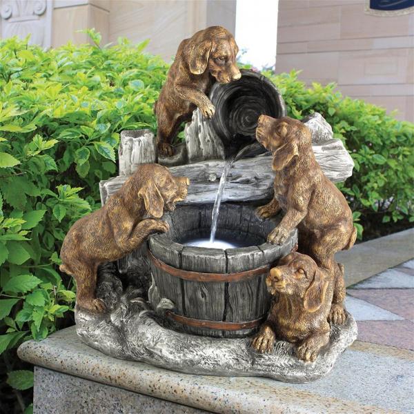 Puppy Pail Pour Garden Fountain plus freight