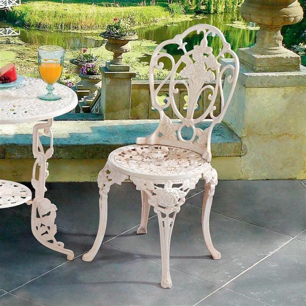 Garden of Roses Iron Bistro Chair plus freight