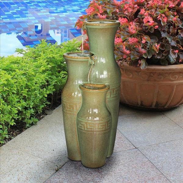 Ceramic Grecian Jars Fountain plus freight