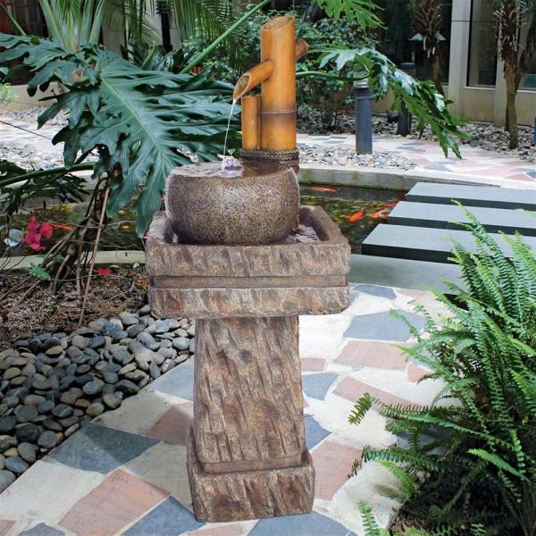 Bamboo Wellspring Pedestal Fountain plus freight