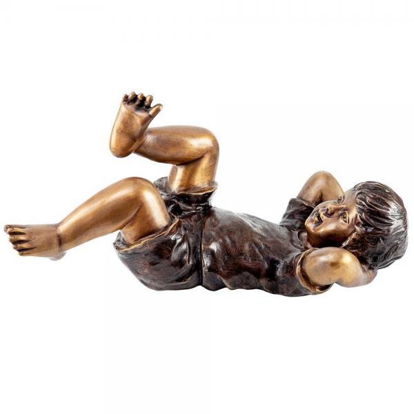 Lazy Days Resting Boy Spitter Bronze plus freight