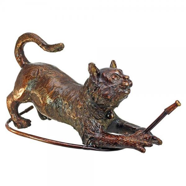 Cat With Hose Bronze Statue plus freight