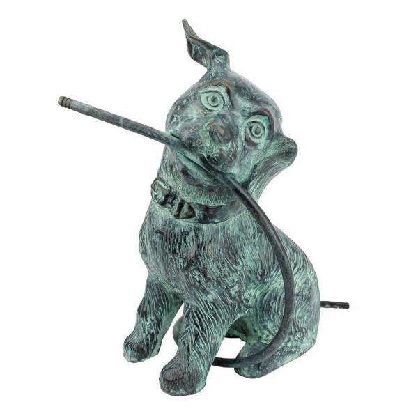 Raining Dogs Piped Bronze Statue Verde plus freight