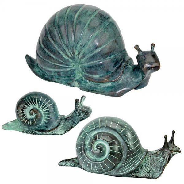 Bronze Snails Set of 3 plus freight