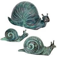 Bronze Snails Set of 3 plus freight-DTSU90025