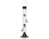 ONYX 2.75 in dia. 24 in Tube 6 port Nyjer Seed Feeder withremovable Base-DYCC24N