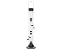 ONYX 2.75 in dia. 24 in Tube 6 port Sunflower/Mixed Seed Feeder withremovable Base-DYCC24S