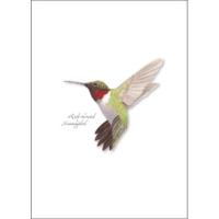 Ruby-Throated Hummingbird Greeting Cards-LEWERSGC300